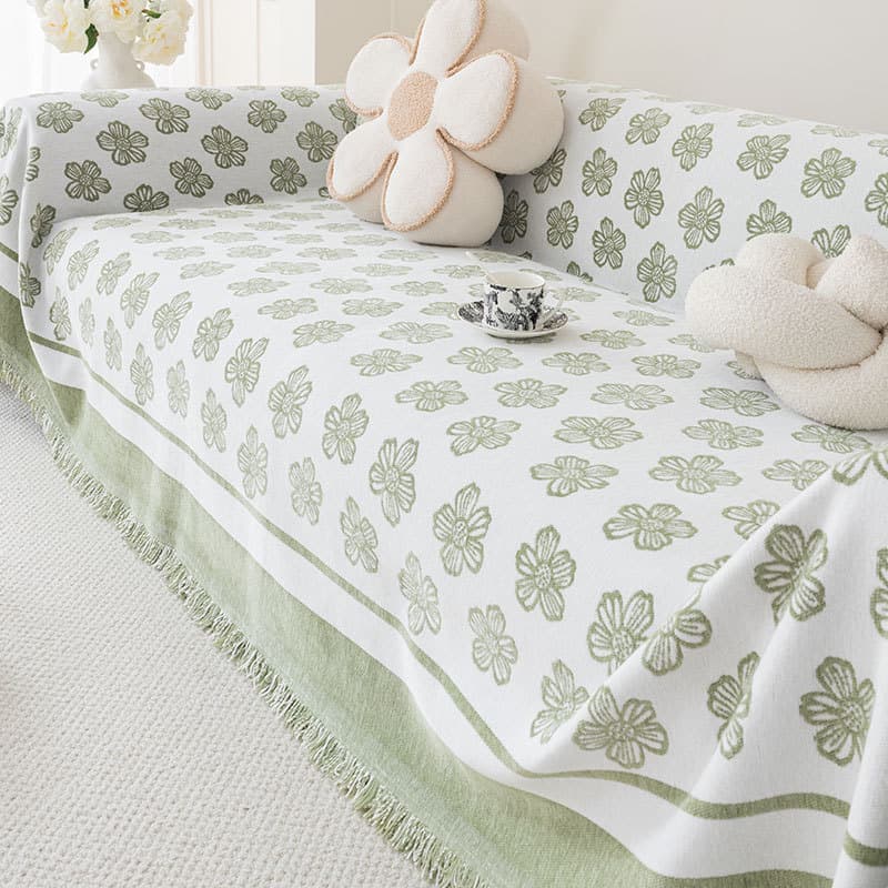 Fresco simples Chenille flor sofá toalha quatro estações Universal capa completa em linha três pessoas sofá capa pano co