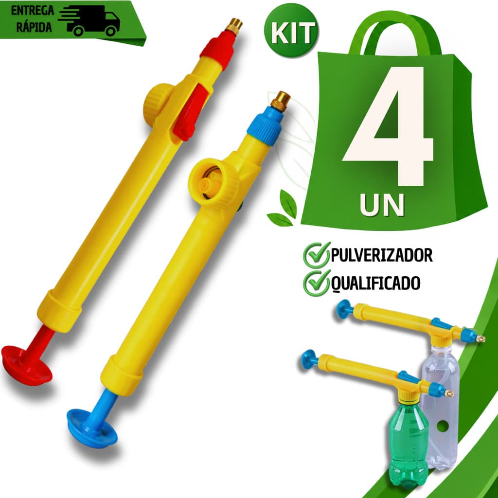 Pulverizador Borrifador Garrafa Pet Manual Pressão Bico Regulável Regador Plantas Jardins