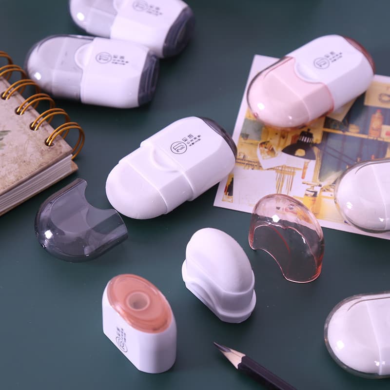 Hobby Papelaria Série Primeiro Sabor Estudante Apontador de Lápis Multifuncional Dois em Um Apontador de Lápis de Borrac