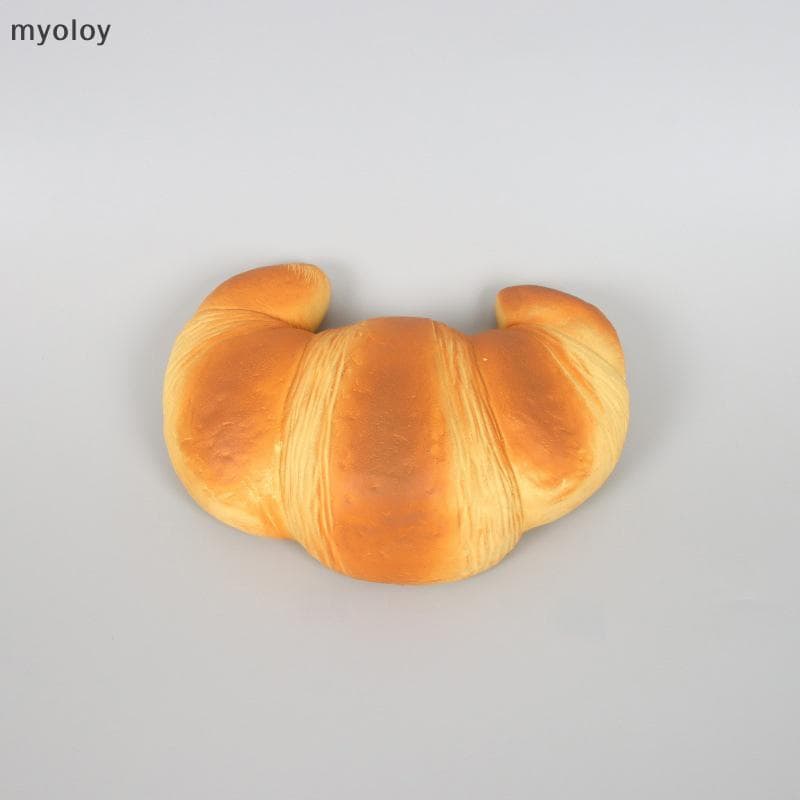 Super Stiy Macio Grande Croissant Brinquedo Lento Subindo Alívio Do Estresse Brinquedos Abreagir Realista Squishies Para