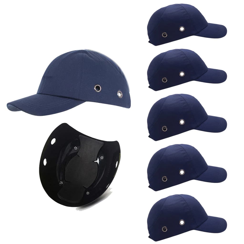Bone com Capacete EPI Kit 5 Uni Obra Seguranca do Trabalho Casquete Protecao Oficina Reparo Construcao Resistente