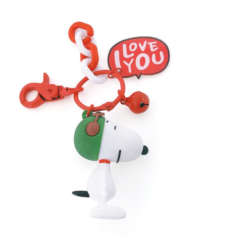 Chaveiro criativo coreano coreano/pingente de chave de carro/pingente de bolsa de casal Snoopy de desenho animado