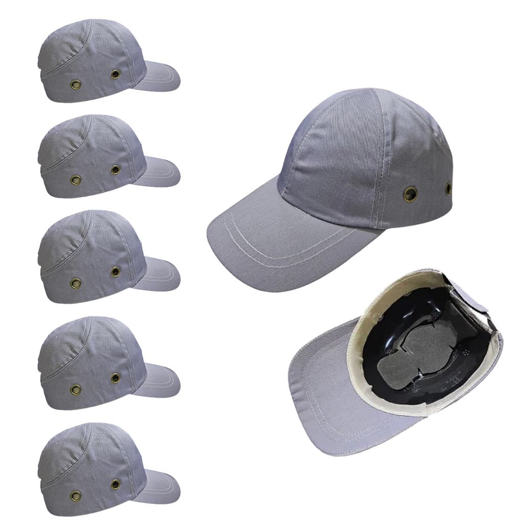 Bone com Capacete EPI Kit 5 Uni Obra Seguranca Casquete Trabalho Construcao Oficina Reparo Resistente Eficiente Protecao