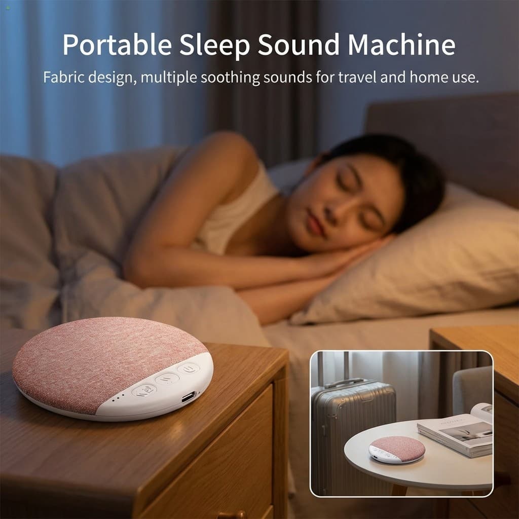 Alto-Falante Com Travesseiro Bluetooth Ruído Branco-Auxílio Para Dormir Viagens Em Escritórios Domésticos