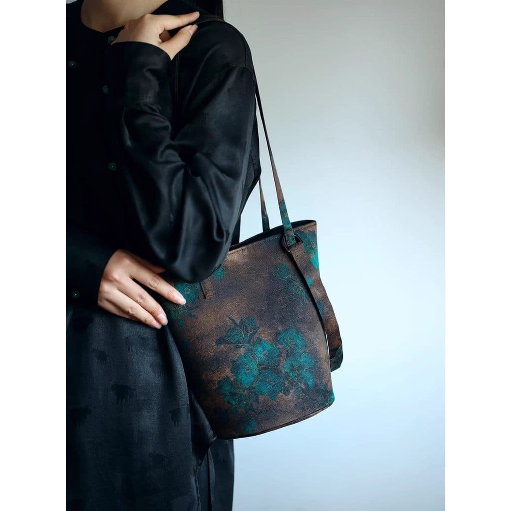 bolsa transversal feminino bolsa feminina Original estilo chinês canção Jinxiang nuvem fio balde saco feminino ombro Dia