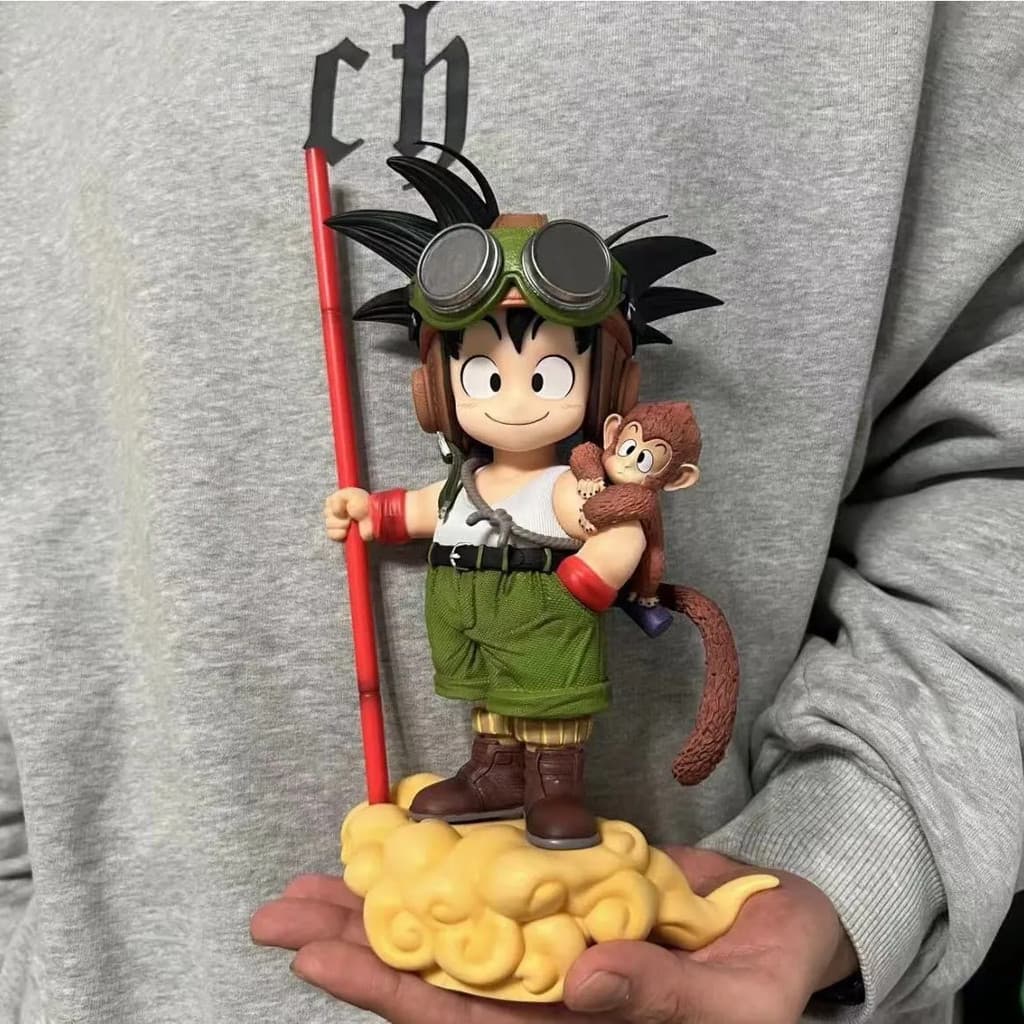 Son Goku Dragon Ball Figura Pequeno Macaco Goku GK Modelo Periférico Trendy Play Decoração de Mesa Presente de Aniversár