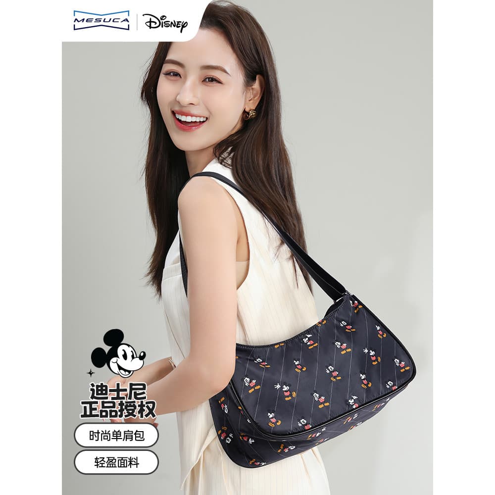 Mescar x Disney Cross-body Bag Mulheres 2026 Novo Estilo Moda All-match Bolsa de Ombro High-end Nicho Design