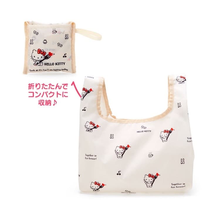 Saco de armazenamento de desenhos animados japoneses saco de armazenamento Ultra-leve dobrável portátil saco de compras