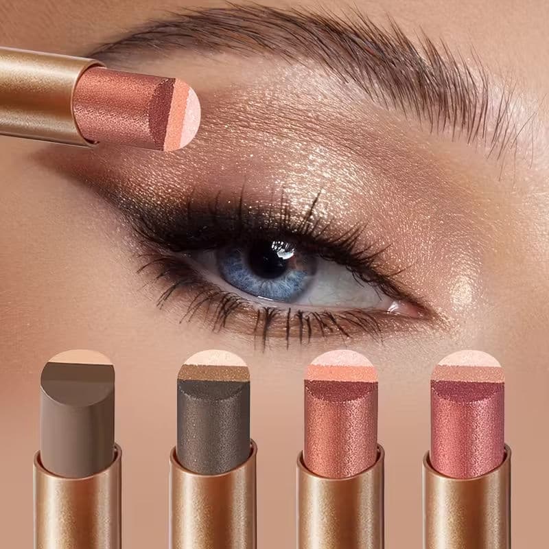 MIIUROSE Sombra em Bastão Textura Suave Fácil de Misturar, Maquiagem para Olhos à Prova d'Água de Longa Duração N5EJ