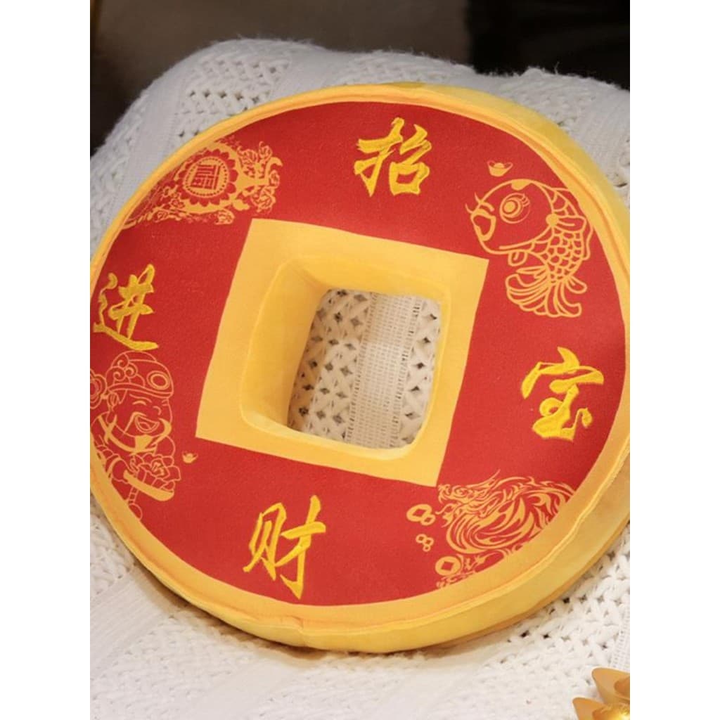 Cabaça travesseiro sala de estar sofá encosto em forma de escritório travesseiro novo estilo chinês Fulu almofada dinhei