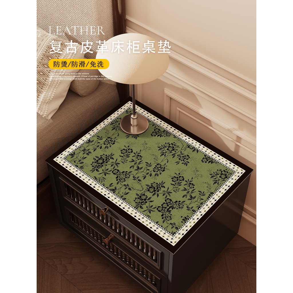 Estilo Medieval tapete de mesa de cabeceira anti-poeira capa pano bancada tapete protetor doméstico anti-sujo à prova dw