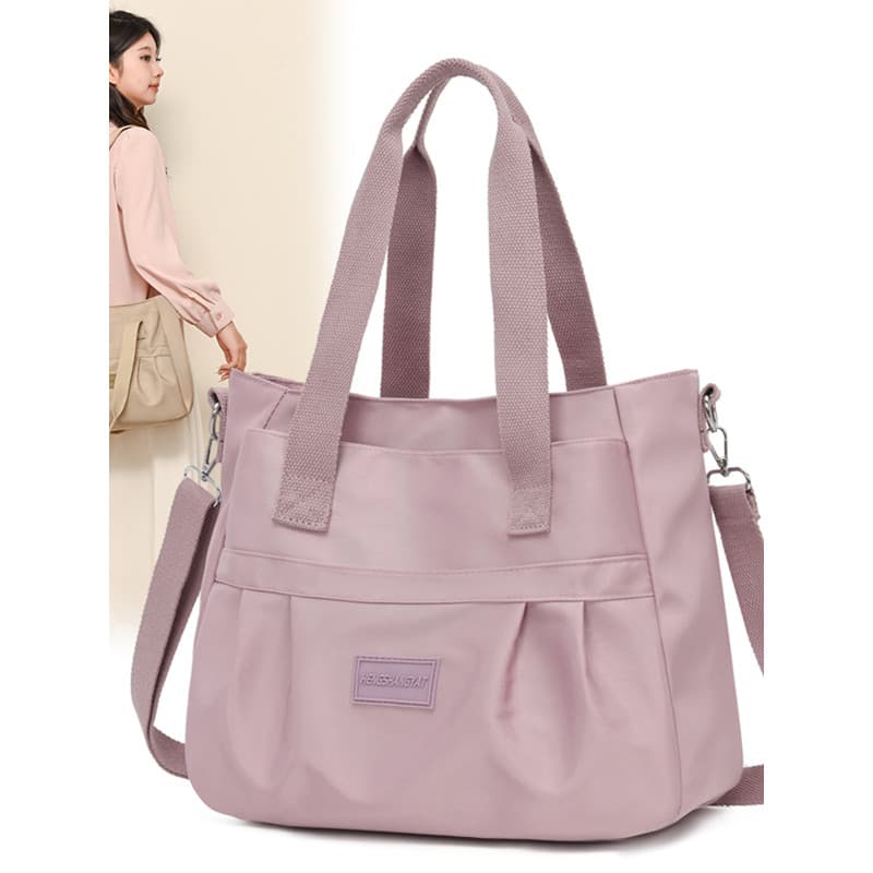 Bolsa de ombro feminina moda Oxford pano bolsa Multi-bolso grande capacidade arrastar saco Casual saco do mensageiro bol