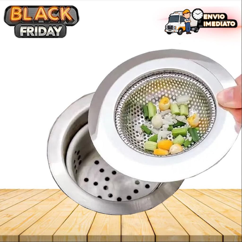 Ralo para Pia Ralinho Cozinha 100% Aço Inox – Tamanhos 5,4cm, 7,2cm, 9cm e 11,5cm