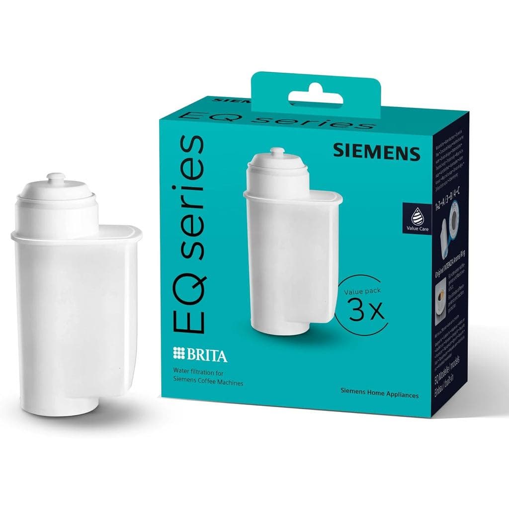 Filtro de Água Original Siemens Brita Intenza com Anel de Aroma, TZ70033A, Pacote com 3, Melhora o Sabor do Café, Proteg