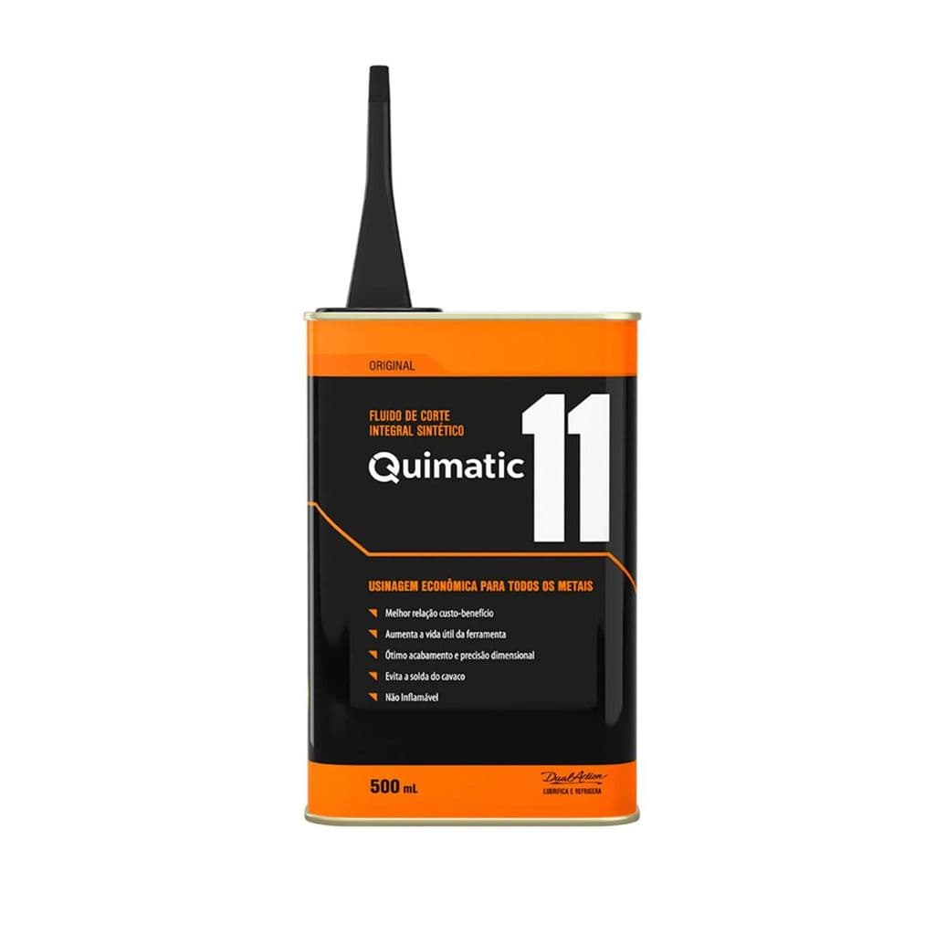 Fluido De Corte Quimatic Nº11 500ml Tapmatic Óleo Lubrificante Para Rosquear Furar Usinar Metal