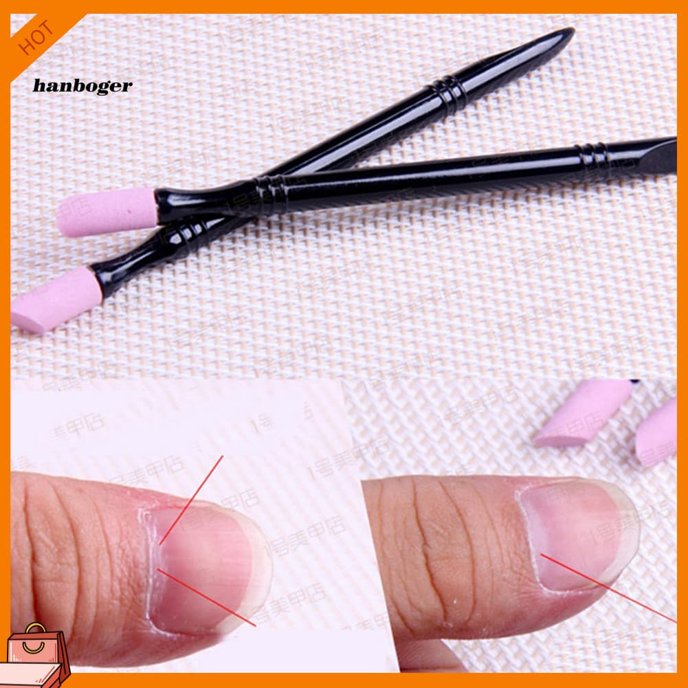 Han 1Pc Caneta De Moagem De Ponta Dupla DIY Removedor De Cutícula De Pele Morta Ferramenta Para Arte Em Unhas