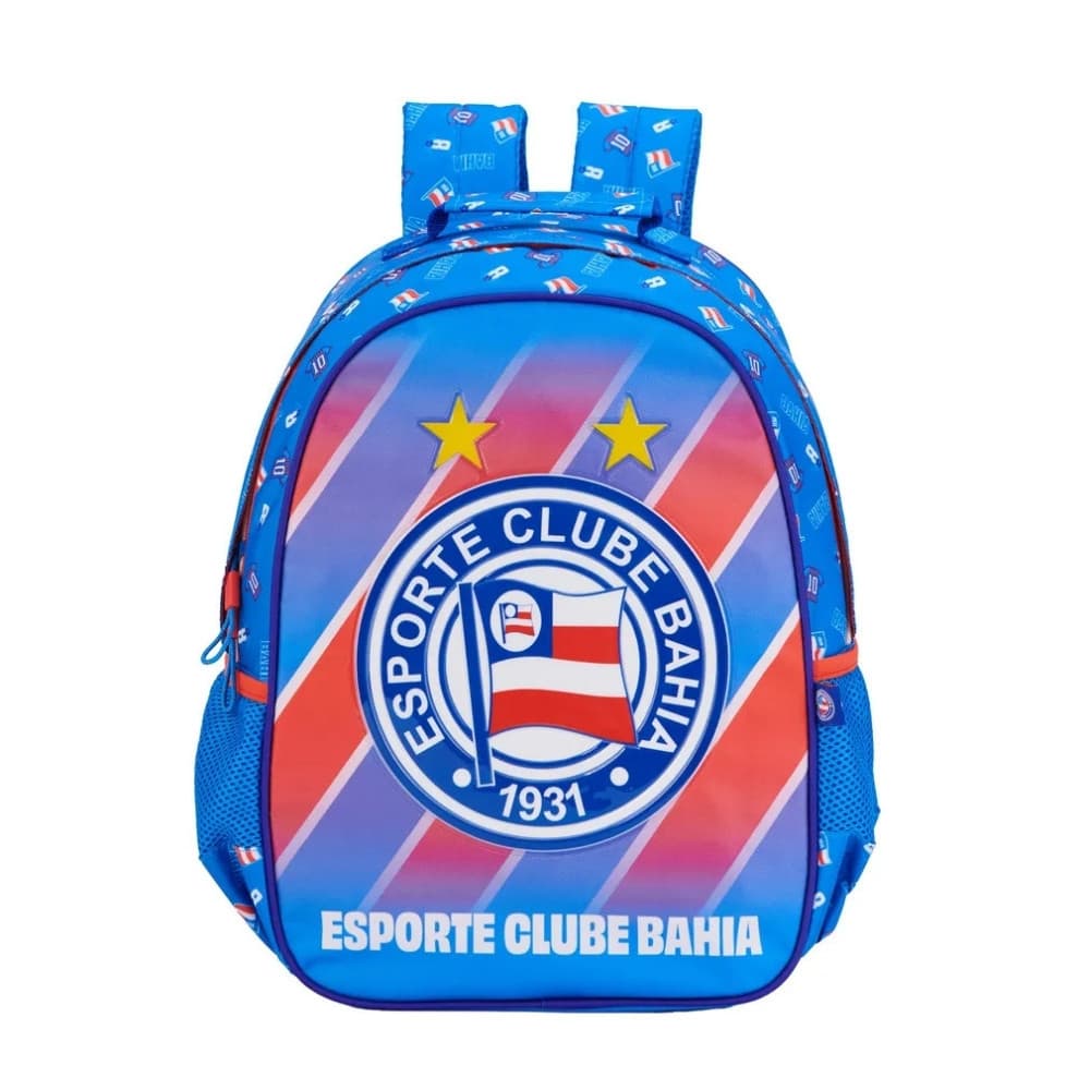 Mochila esportiva Escolar Futebol Bahia tricolor 16532 Original