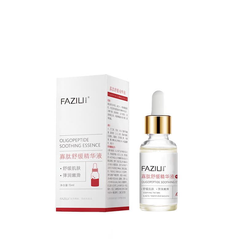 FAZILI oligopeptídeo solução calmante ficar acordado até tarde antioxidante calmante cuidados vermelhidão remover vermel