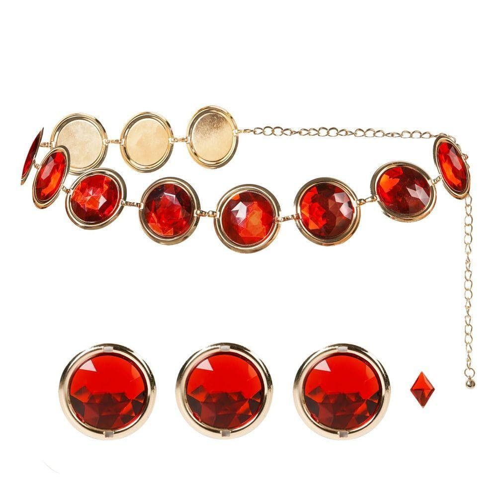 Cosplay Pedra Corrente , Espelho Metal Vermelho Gem Cinto , Decoração/Dourado De Feminino