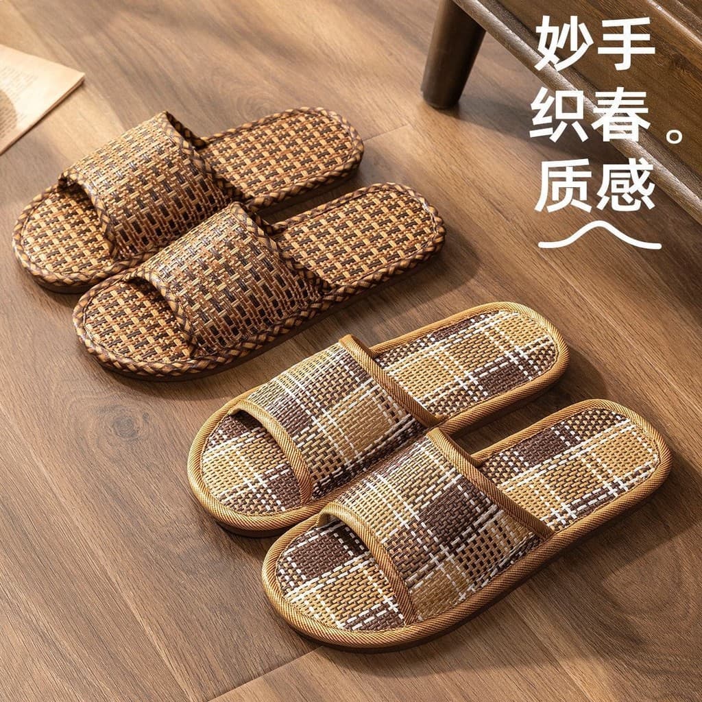 Verão interior Rattan grama tecido confortável respirável antiderrapante suor-Abs