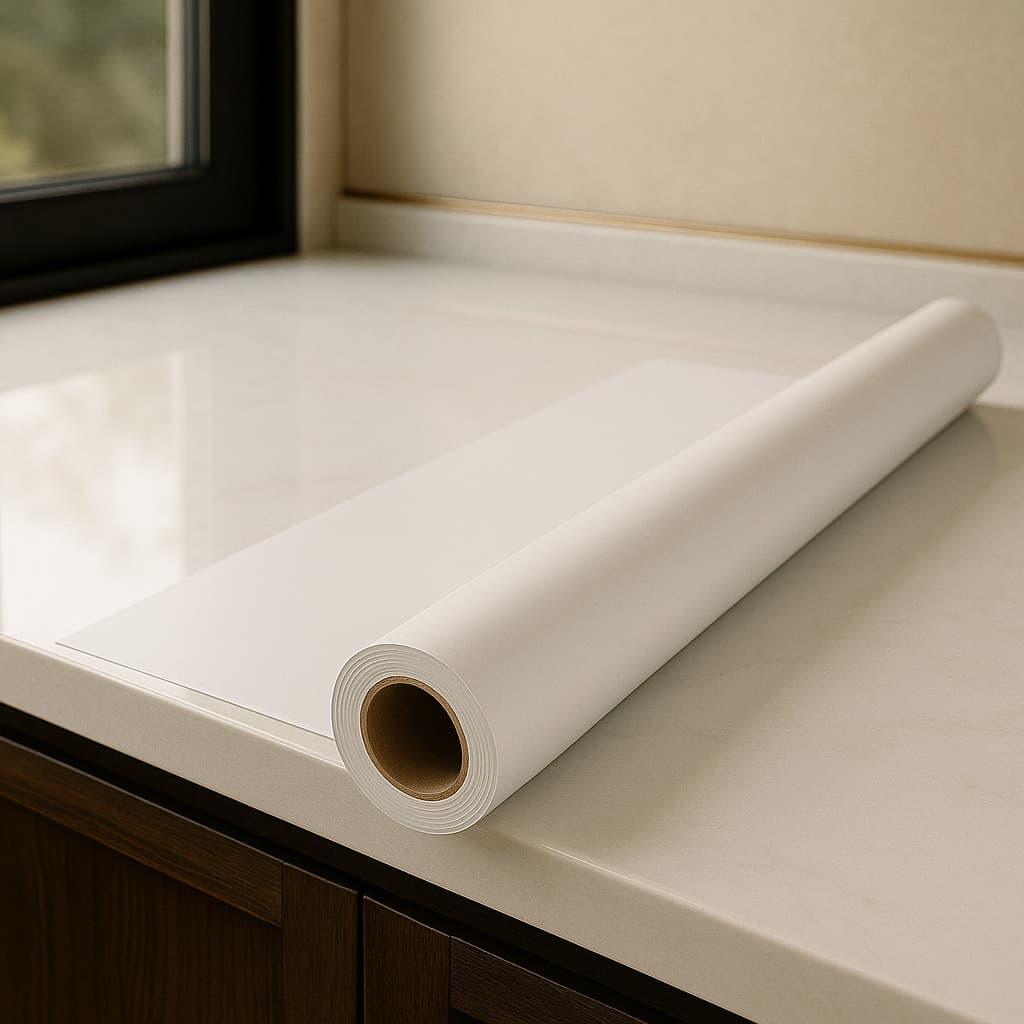 Papel Adesivo Para Móveis Rolo Branco Lavável Fosco Lavável Papel De Parede Para Envelopamento