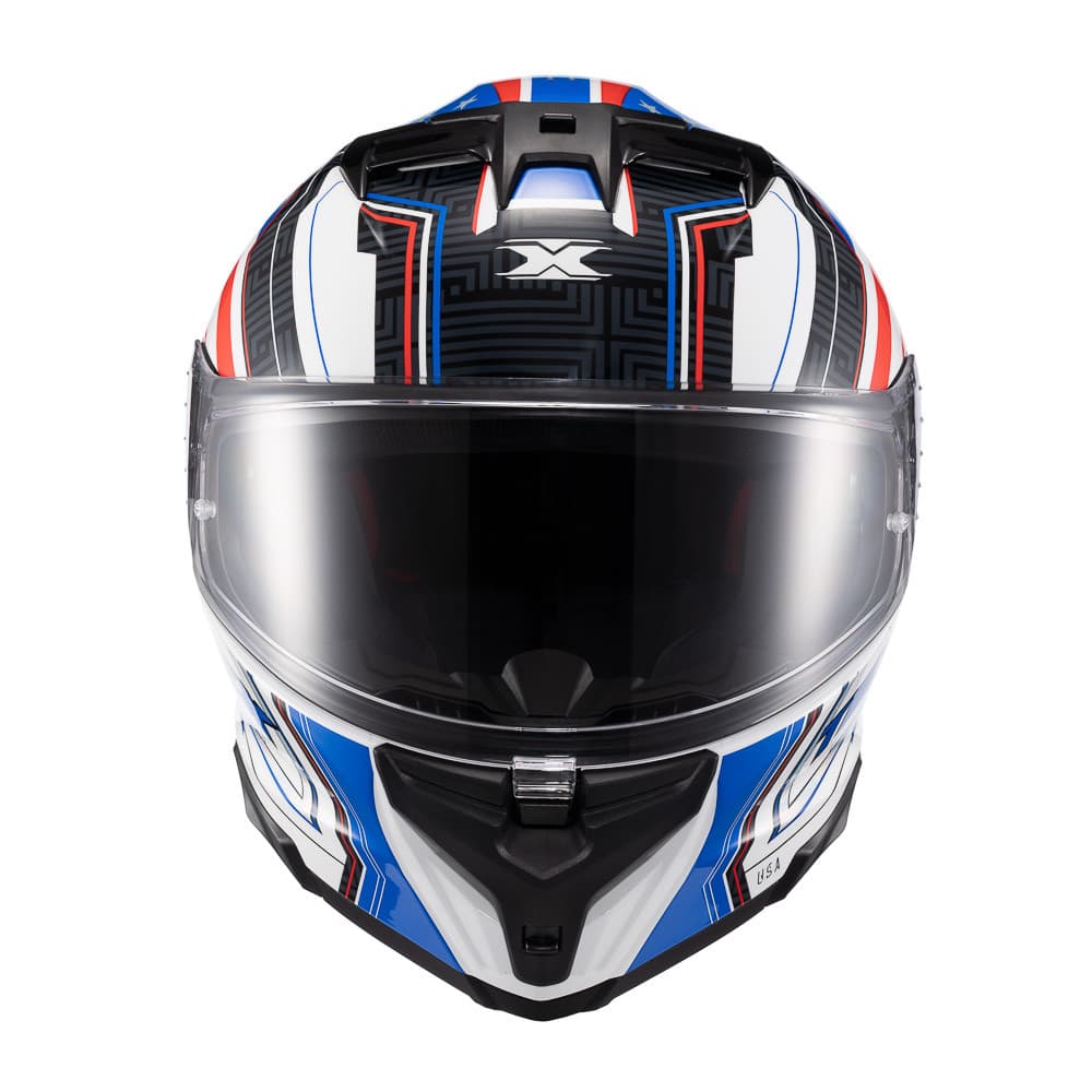 Capacete Moto Texx Kaiman Flag USA Fechado Seguro Leve