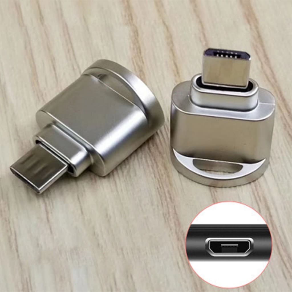 Mini Leitor De Cartão TF-Adaptador De Memória Plug-in Direto Para Android Tipo C