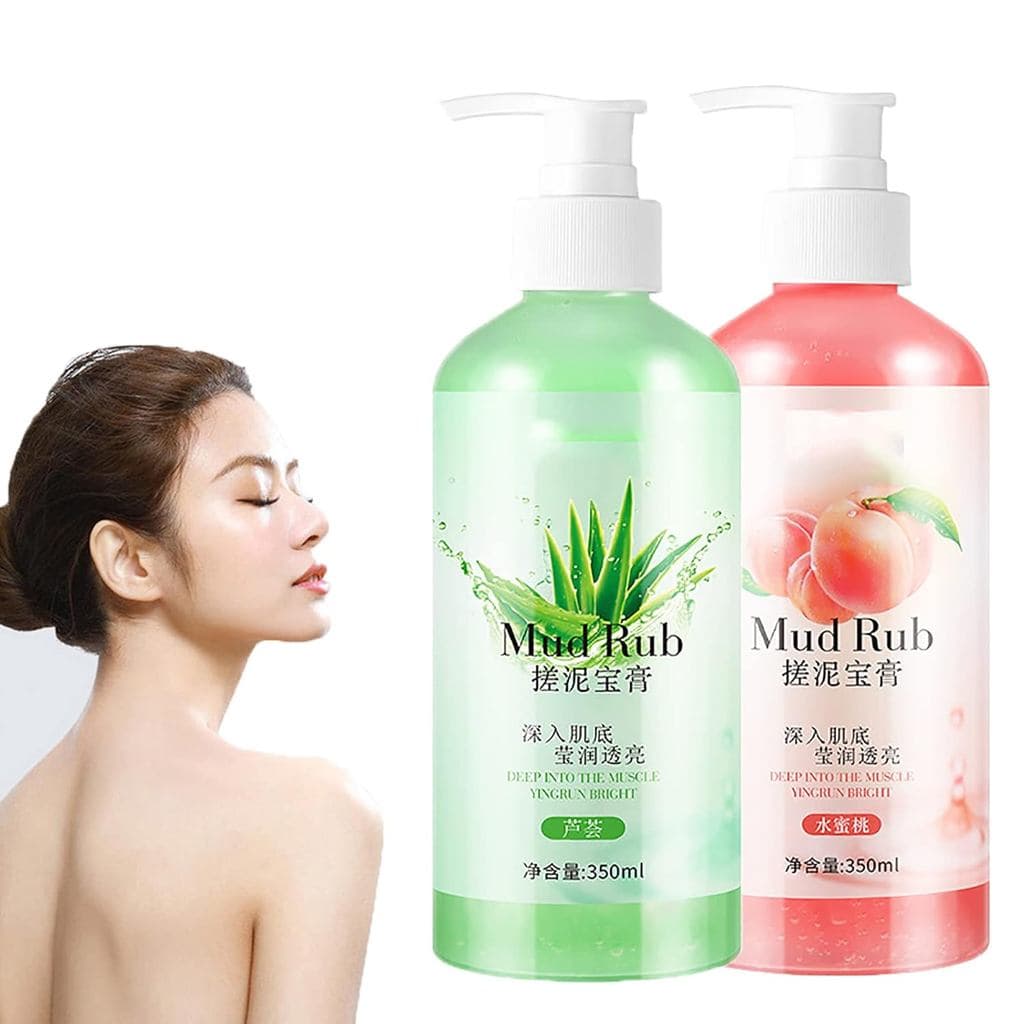 Esfoliante de lama, pasta esfoliante de lama, pasta esfoliante corporal, aloe vera, aroma floral, de lama de