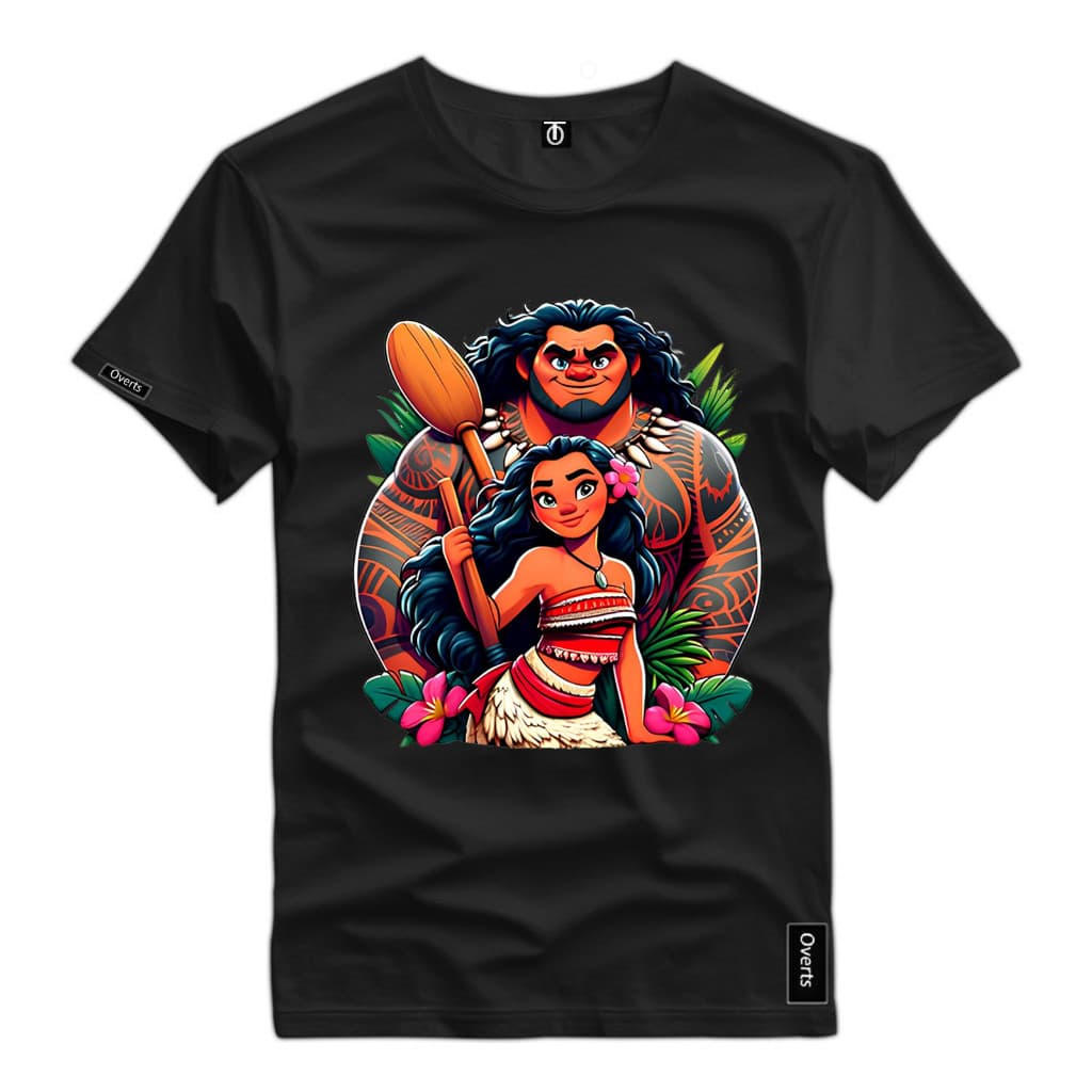 Camiseta Camisa Unissex Moana Maue Filme Lançamento Estampa Dtf Ótima Qualidade Algodão Básica