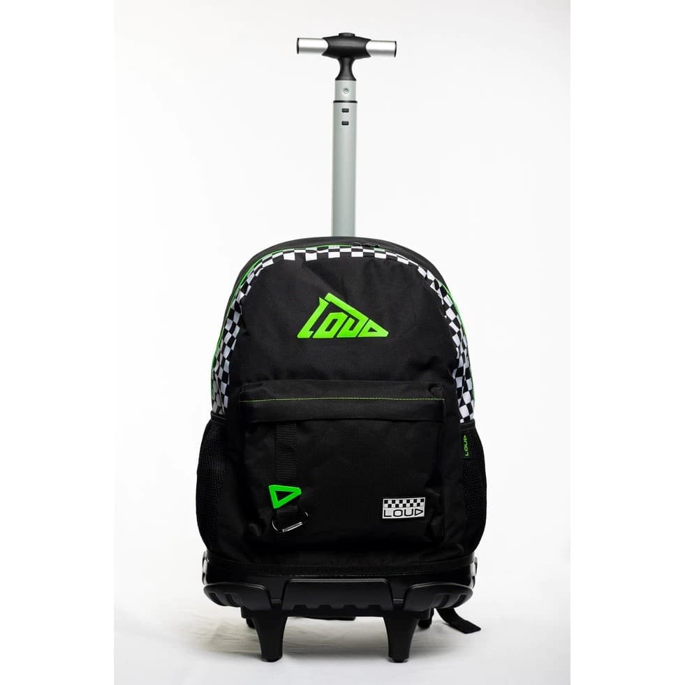Mochila Escolar De Rodinhas Juvenil Loud Puxador Reforçado