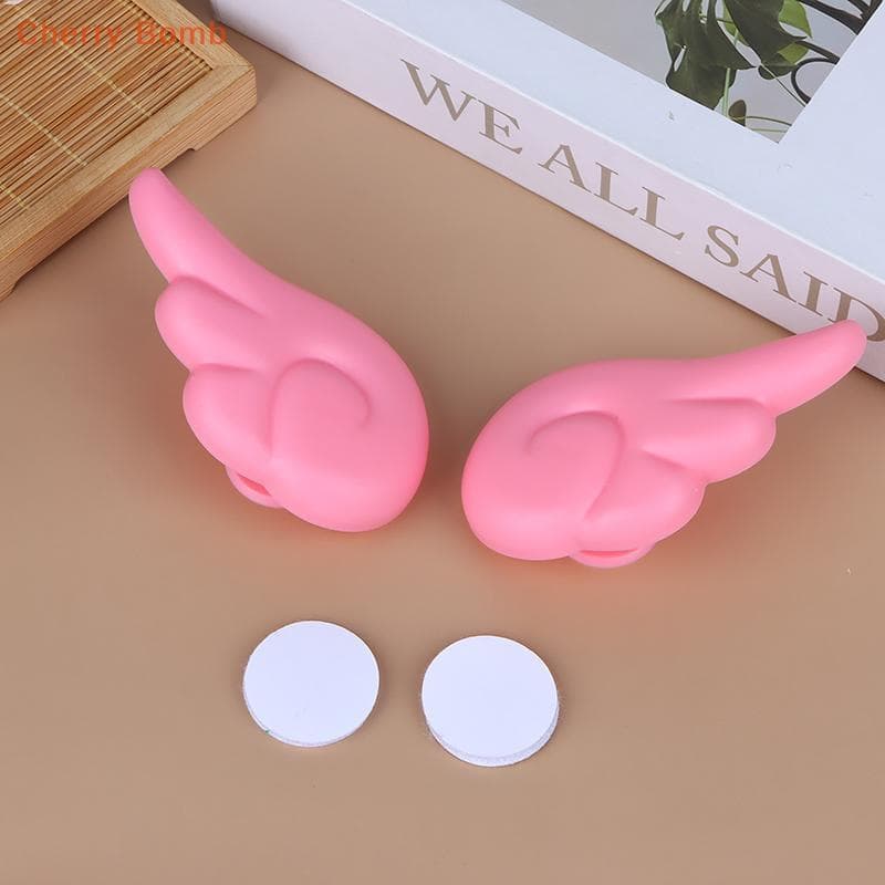 (Bomba De Cereja) 1 Par De Decoração De Capacete , Asa De Anjo , Acessórios Universal , Novo