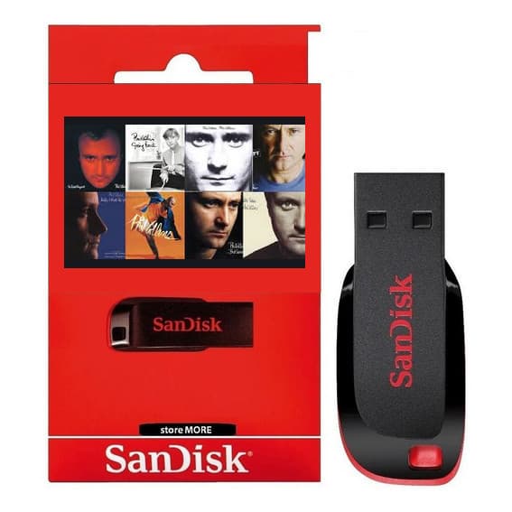 PenDrive Personalizado - Phil Collins - Discography 1981 - 1993