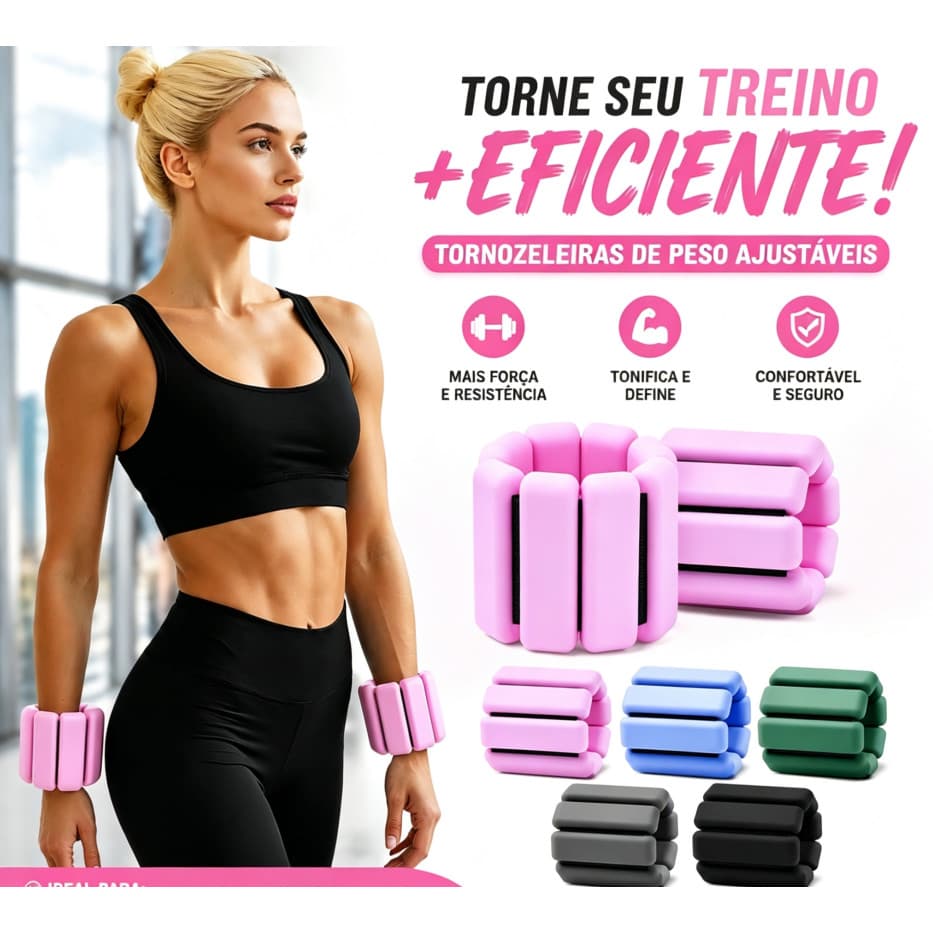 Pesos Ajustáveis De Pulso E Tornozelo Para Treinamento Físico , Caminhada , Corrida , Ioga Pilates