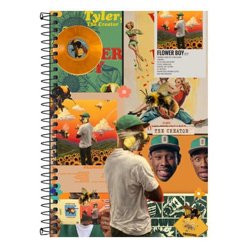 Caderno Tyler The Creator Escolar 1 Matéria 80 Folhas