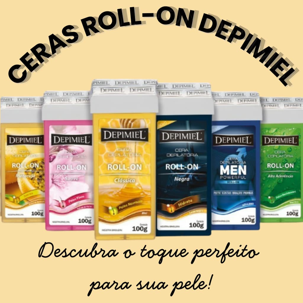 Cera Roll-On Depimiel 100g - Opções