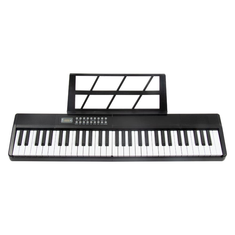 Piano Digital Dobrável 61 Teclas Sensitivas 200 Ritmos Usb