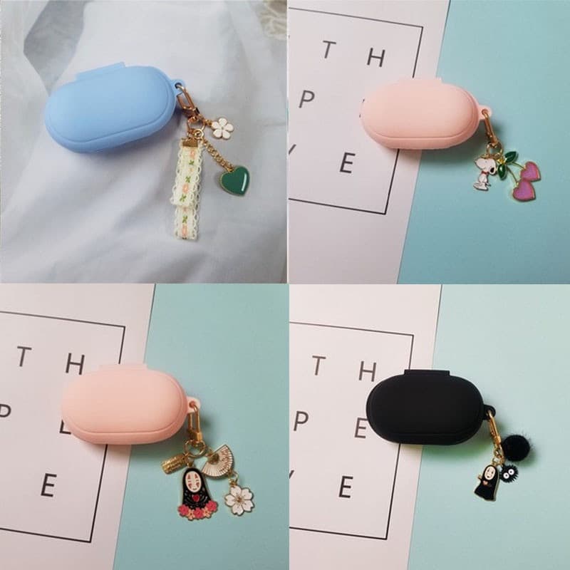 Capa Protetora de Silicone para Samsung Galaxy Buds Plus, com Chaveiro, Capa para Fones de Ouvido Bluetooth 6SD3 M2AL