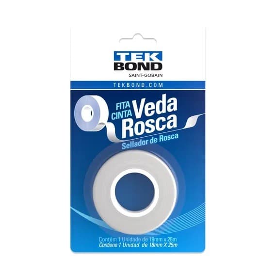 FITA VEDA ROSCA 18MMX25M BLISTER