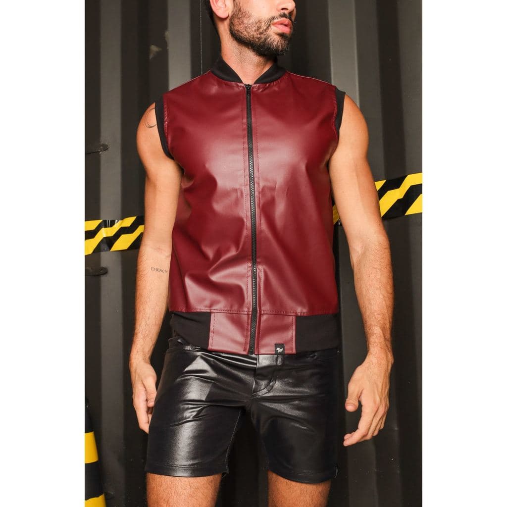 Colete Masculino JotaVê Em Couro Ecológico Moda Casual Confortável Estilo