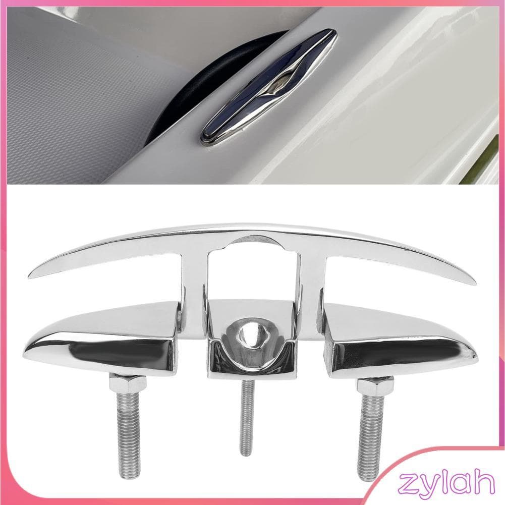 zylah.br Fabater Boat Cleat 6in Pull Up Marine Folding Flip Rope Dock de aço inoxidável para iate lancha caiaque