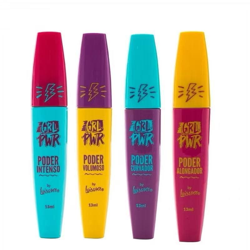 Máscara de Cílios Luisance Girl Power com Aplicador de Silicone Preciso