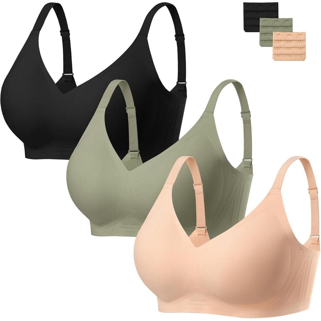 HabibeeJellyBraforSutiã feminino sem fio confortável sem costura tipo Push-up sutiã sem fio sutiã copo cheio