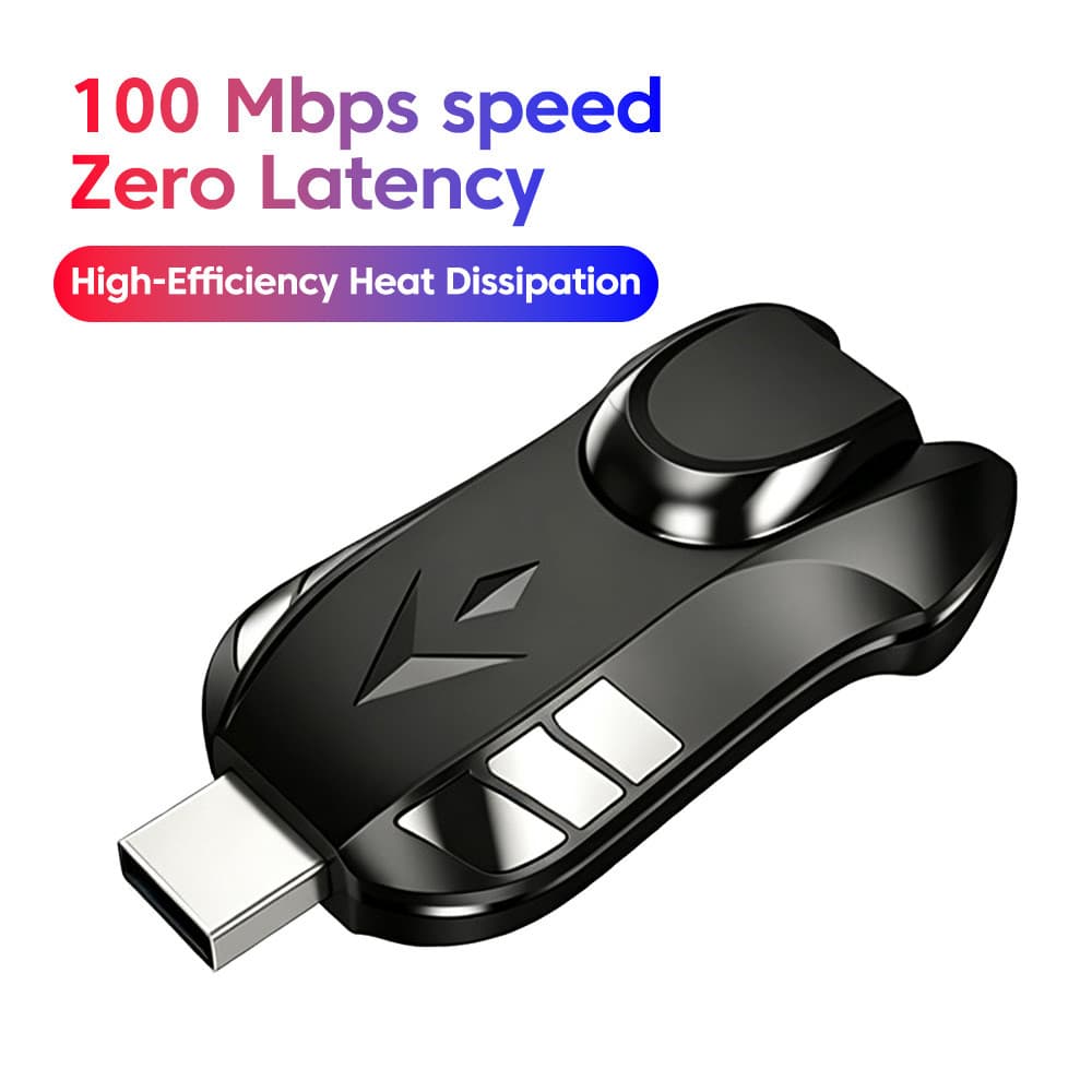 Adaptador Ethernet USB RJ45 Para RJ45 Estilo Carro Jogos Placa De Rede Com Fio De Alta Velocidade De 100 Mbps Laptop E D