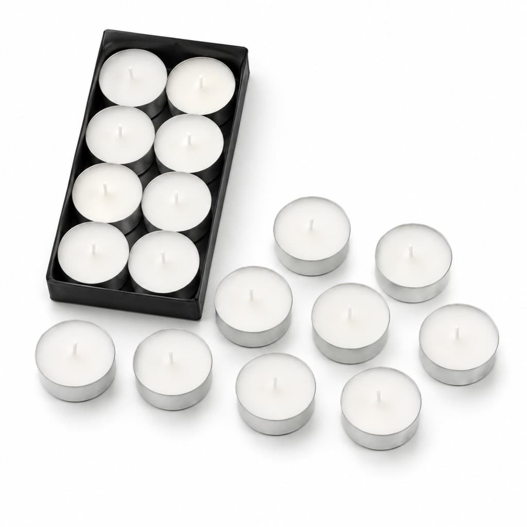 Kit 10 Velas Rechaud Brancas Para Decoração E Ambientes