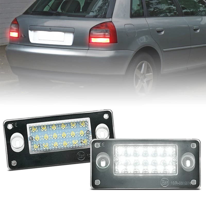 FZ 2 Peças Para Audi A3 S3 8L A4 B5 RS4 Avant Branco LED Número Luz Da Placa De Licença Rerplace OEM 8d9943021gg