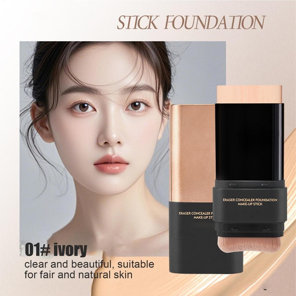 Fundação Vara De Longa Duração Base Coreana Maquiagem Natural Rosto Nariz Testa Bochecha haruamy