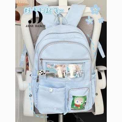 JANE DANCE Bolsa de Dor Bidimensional Estilo Japonês Bolsa Escolar Estudante Barra de Grande Capacidade