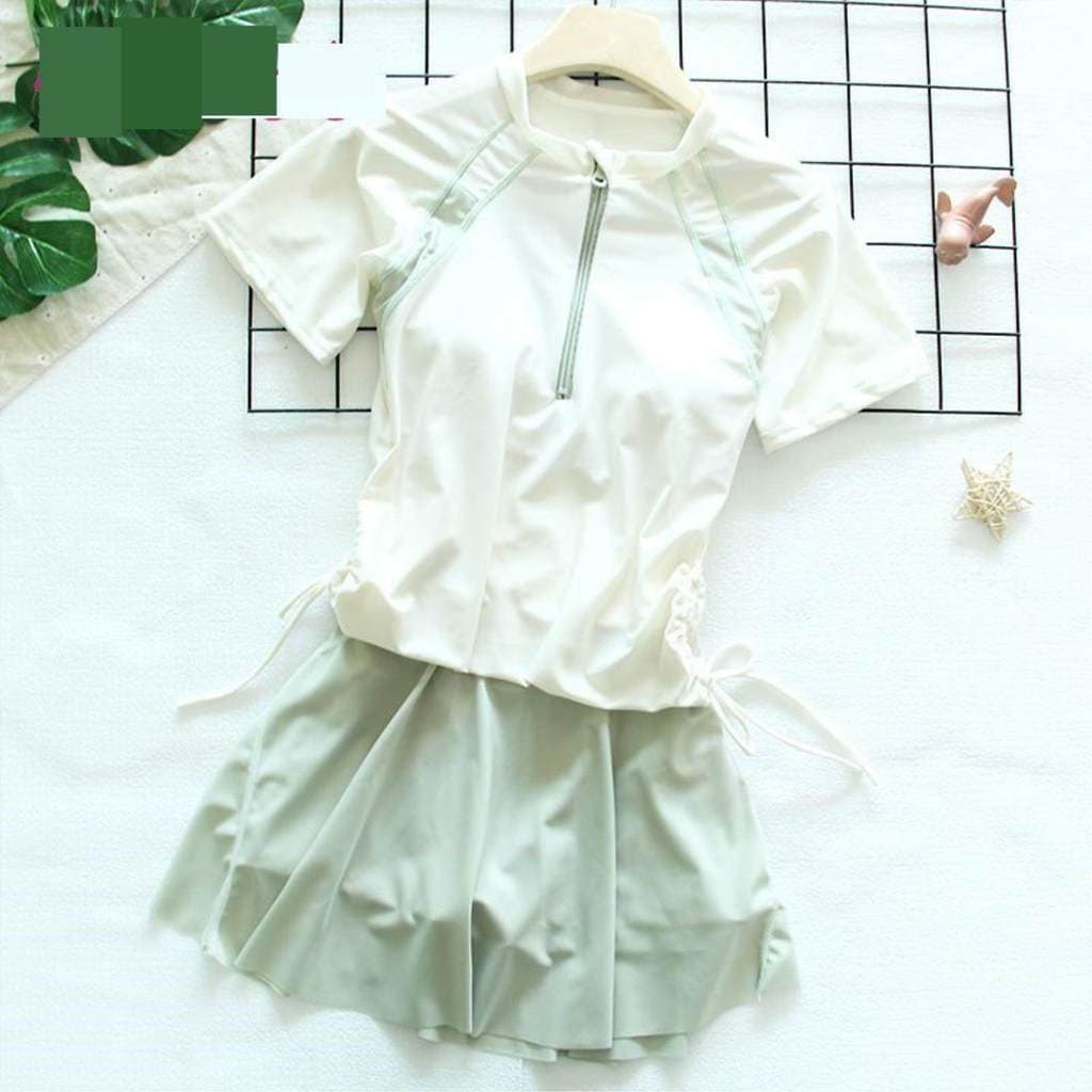 [Em estoque] Elegante maiô infantil para meninas, duas peças, novo modelo 2026, adequado para meninas mais velhas e estu