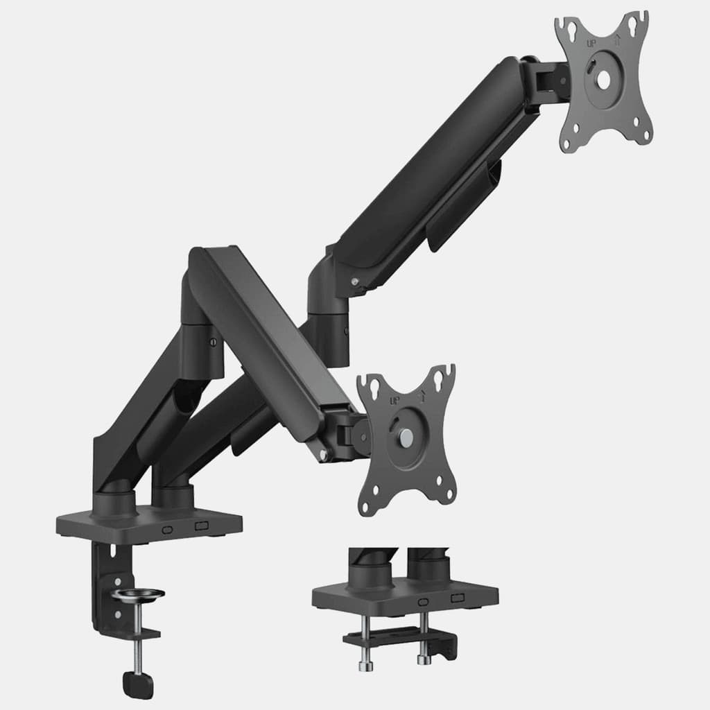 Suporte de Mesa Duplo para 2 Monitores 17 a 32 Pol Articulado Mola SM-012GD PCYes