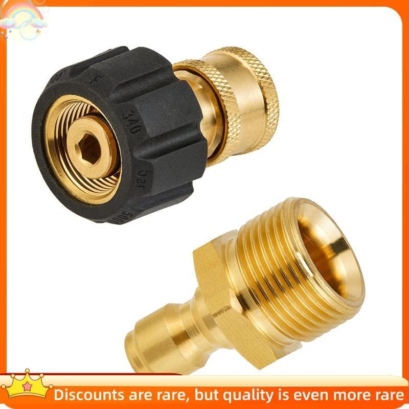 Conjunto De Adaptador De Lavadora De Alta Pressão , Kits De Conexão Rápida Para Espuma De Neve M22 A De 1/4 Polegadas ,